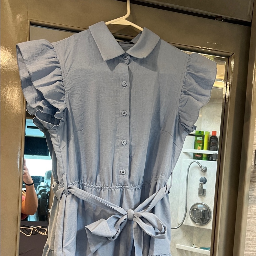 Fashion Blue Maxi Dress